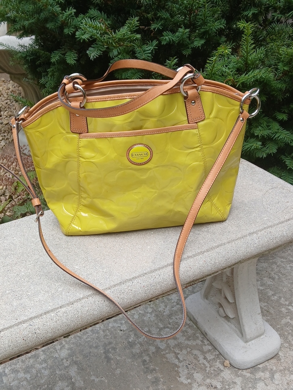 Coach Peyton Embossed Patent Leather Tote (Style F20028)